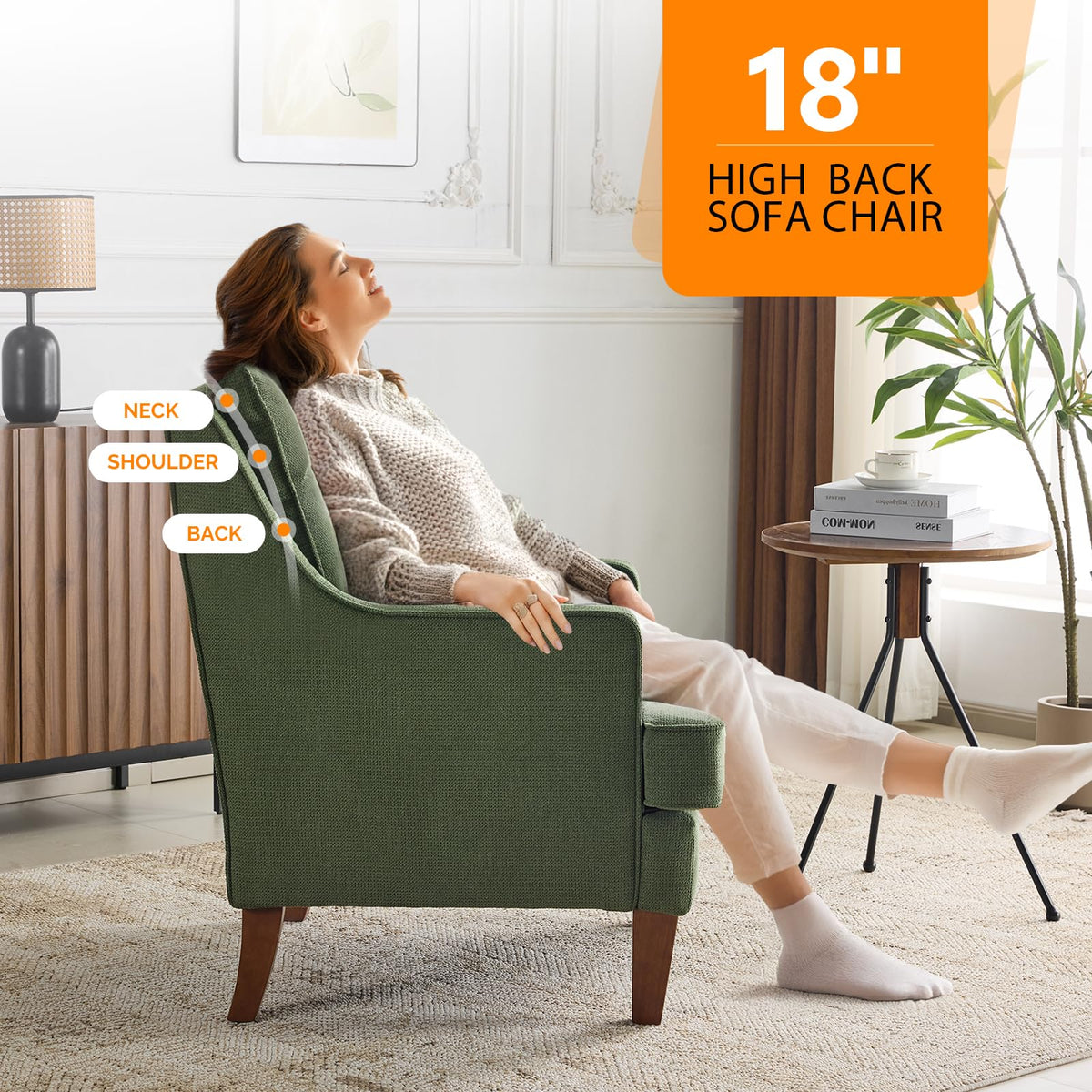 High Back Accent Chairs Set of 2 E359685