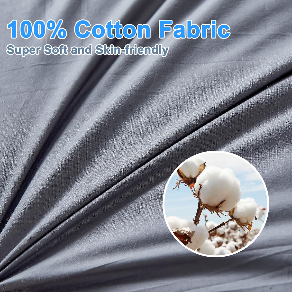 King Size Set of 2 Cotton Bed Pillow I331