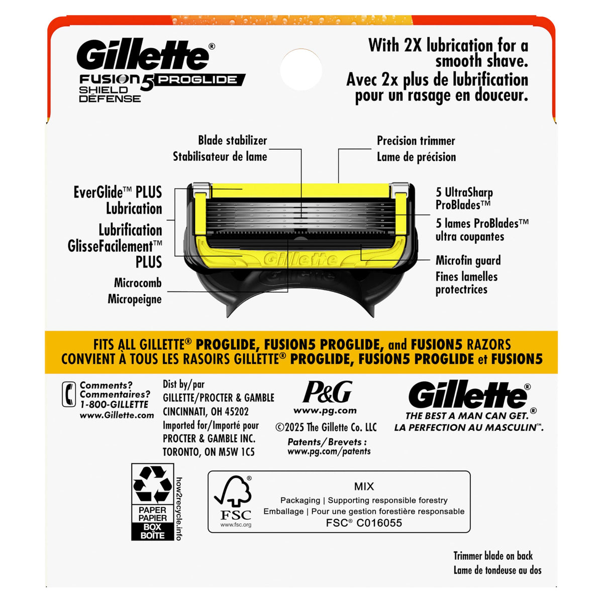 Men's Razor Blades, 8 Blade Refills I4828