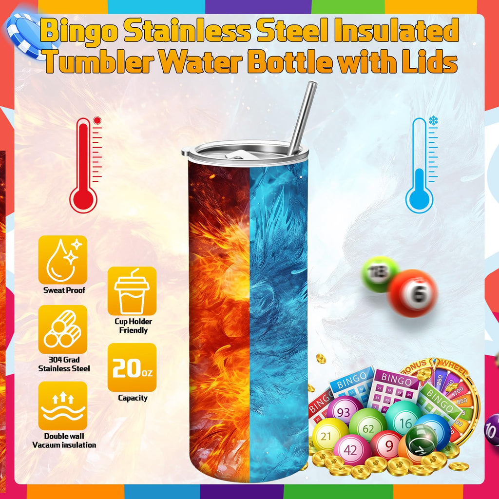 6 Packs 20 oz Bingo Tumbler Cups R4902