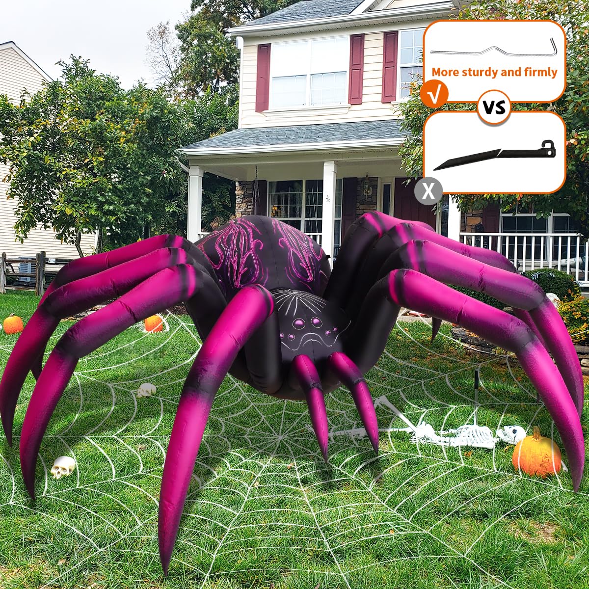 9 FT Halloween Inflatables with Built-in LEDs W79124
