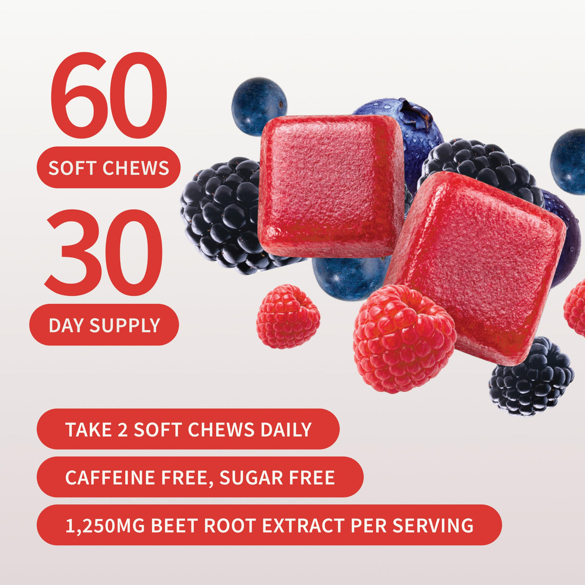 Nitric Oxide Beet Root Chews + Testo Booster Bundle Z33377