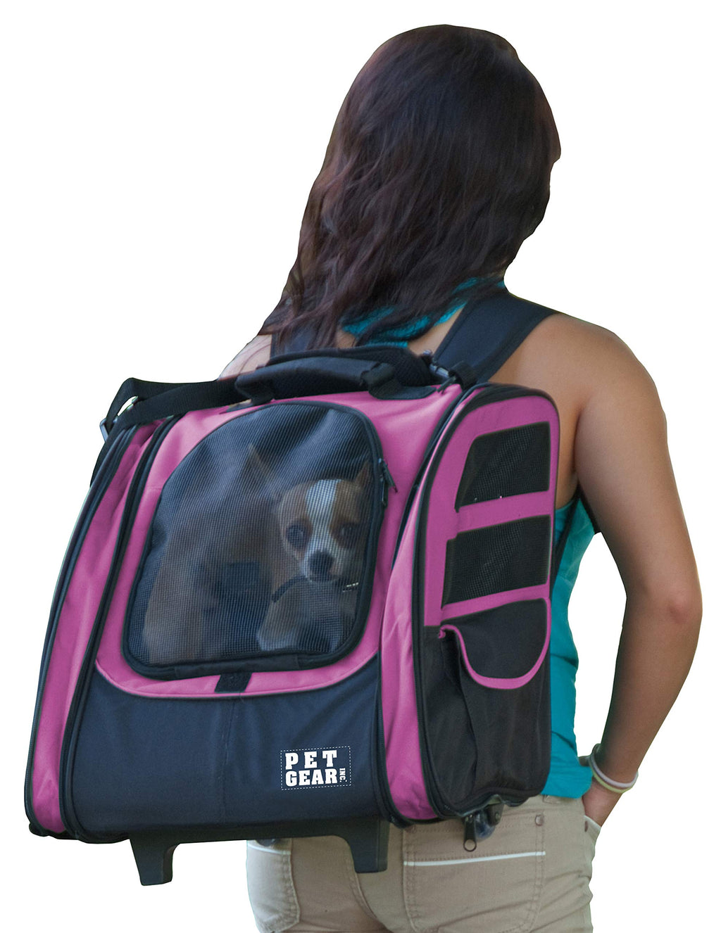 Large Pink Pet Backpack D1993