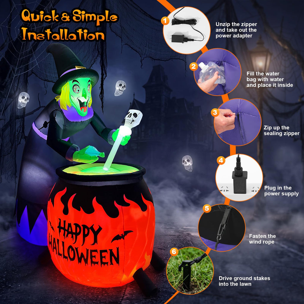 8FT Halloween Inflatable Q365