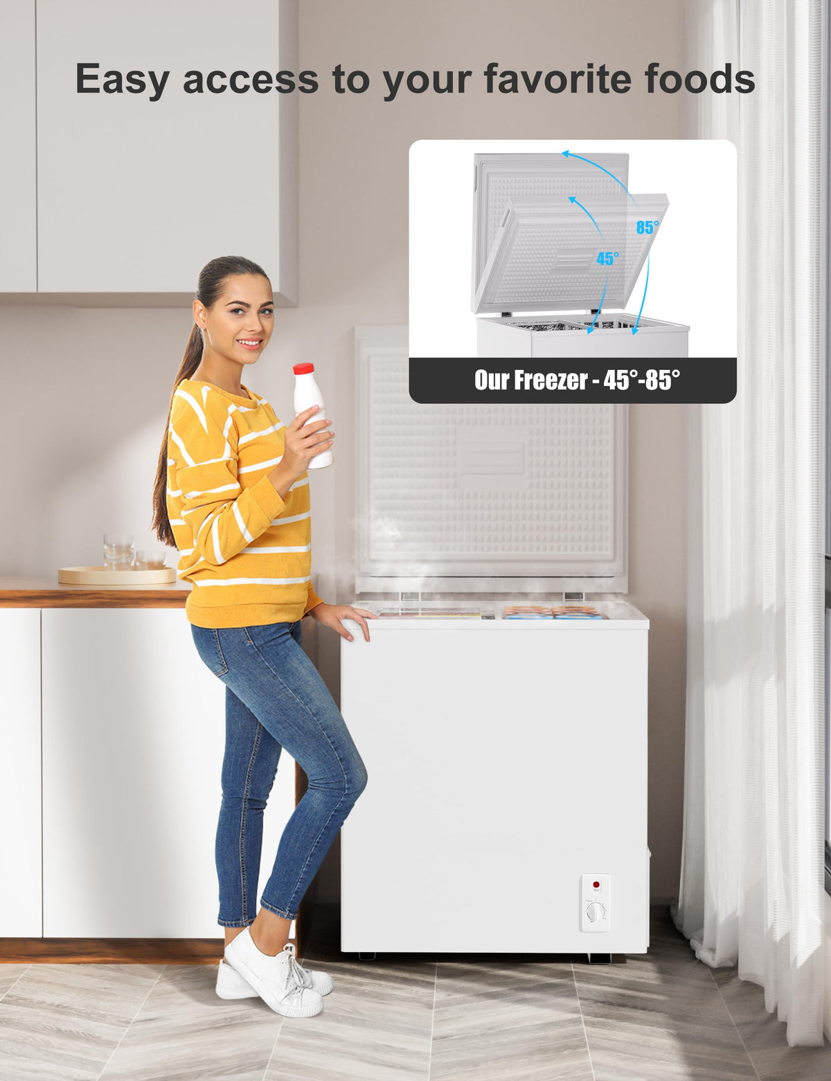 3.5 Cu. Ft White Chest Freezer W89122