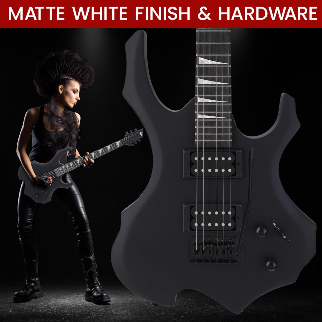 Black Electric Guitar with Amplifier Kit X715