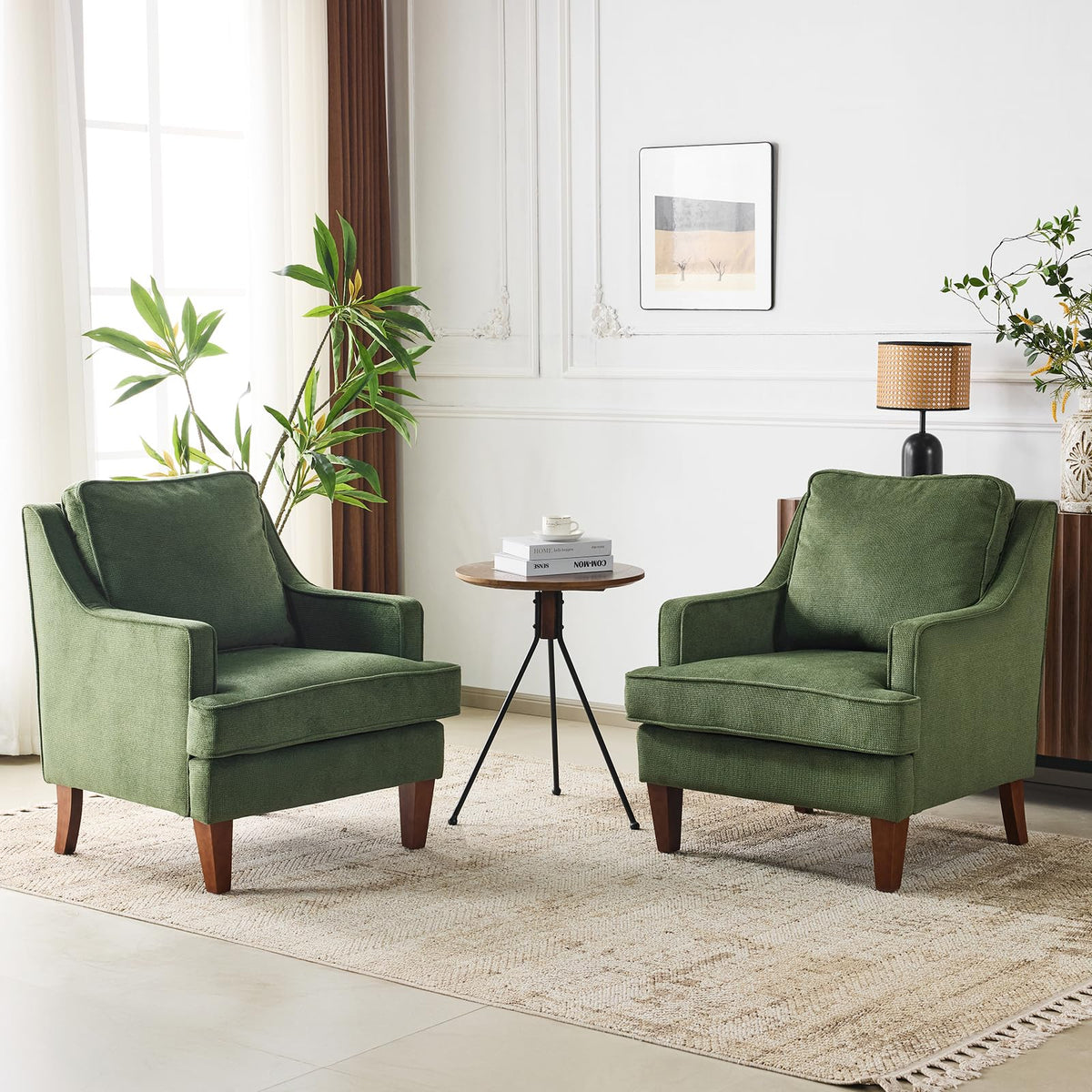 High Back Accent Chairs Set of 2 E359685