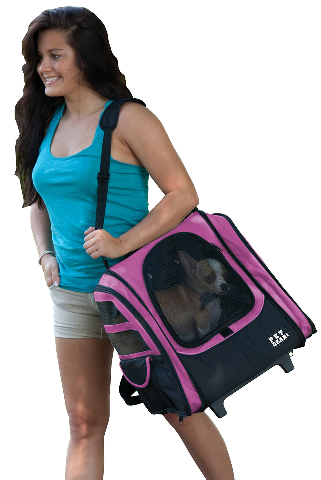 Large Pink Pet Backpack D1993