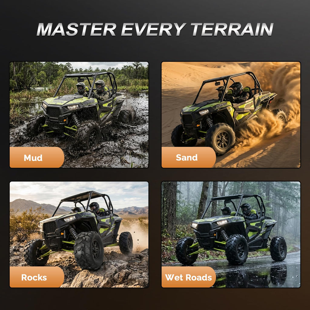Set of 2 18x7-8 All-Terrain Mud Tires J216