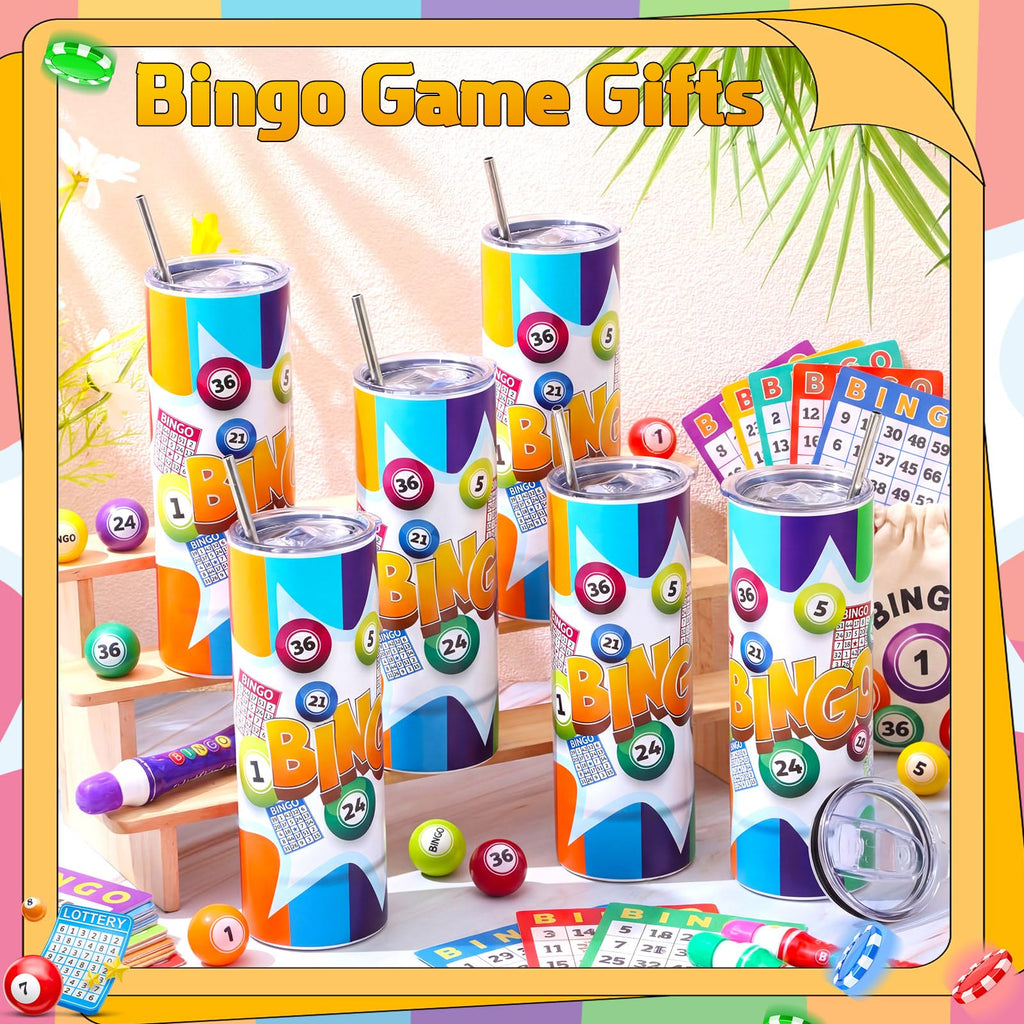 6 Packs 20 oz Bingo Tumbler Cups R4902