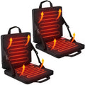 2 Pcs Portable Heated Seat Cushion 3 Level Adjustable Foldable S4769