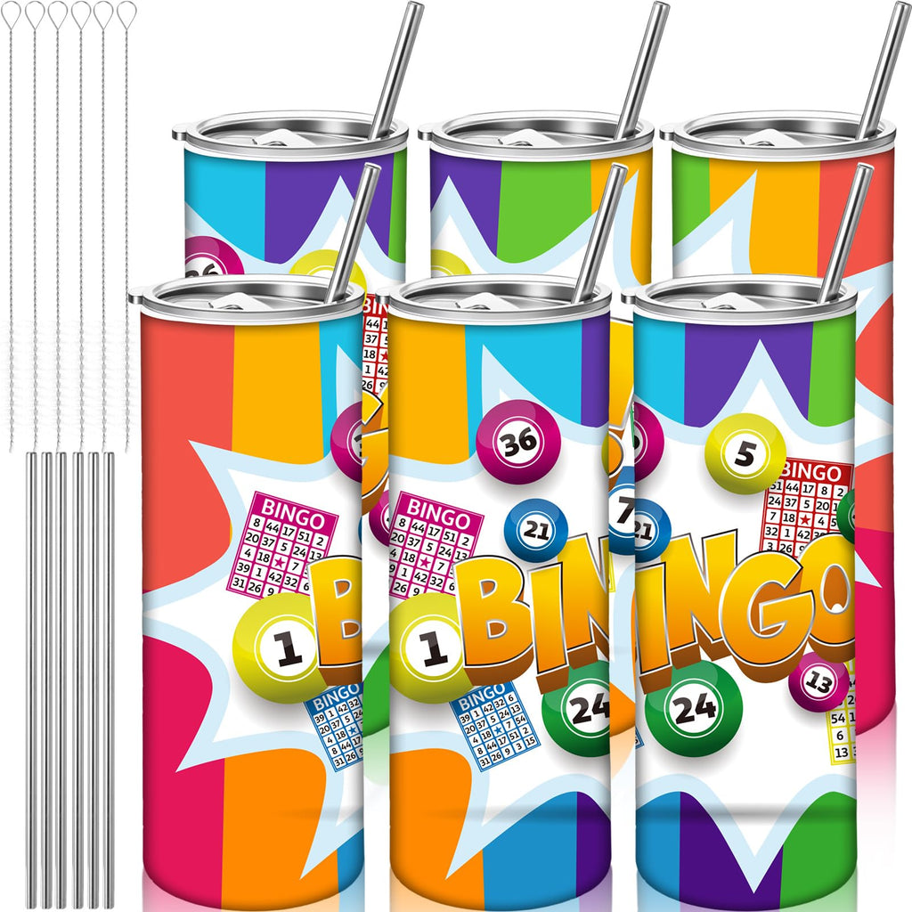 6 Packs 20 oz Bingo Tumbler Cups R4902