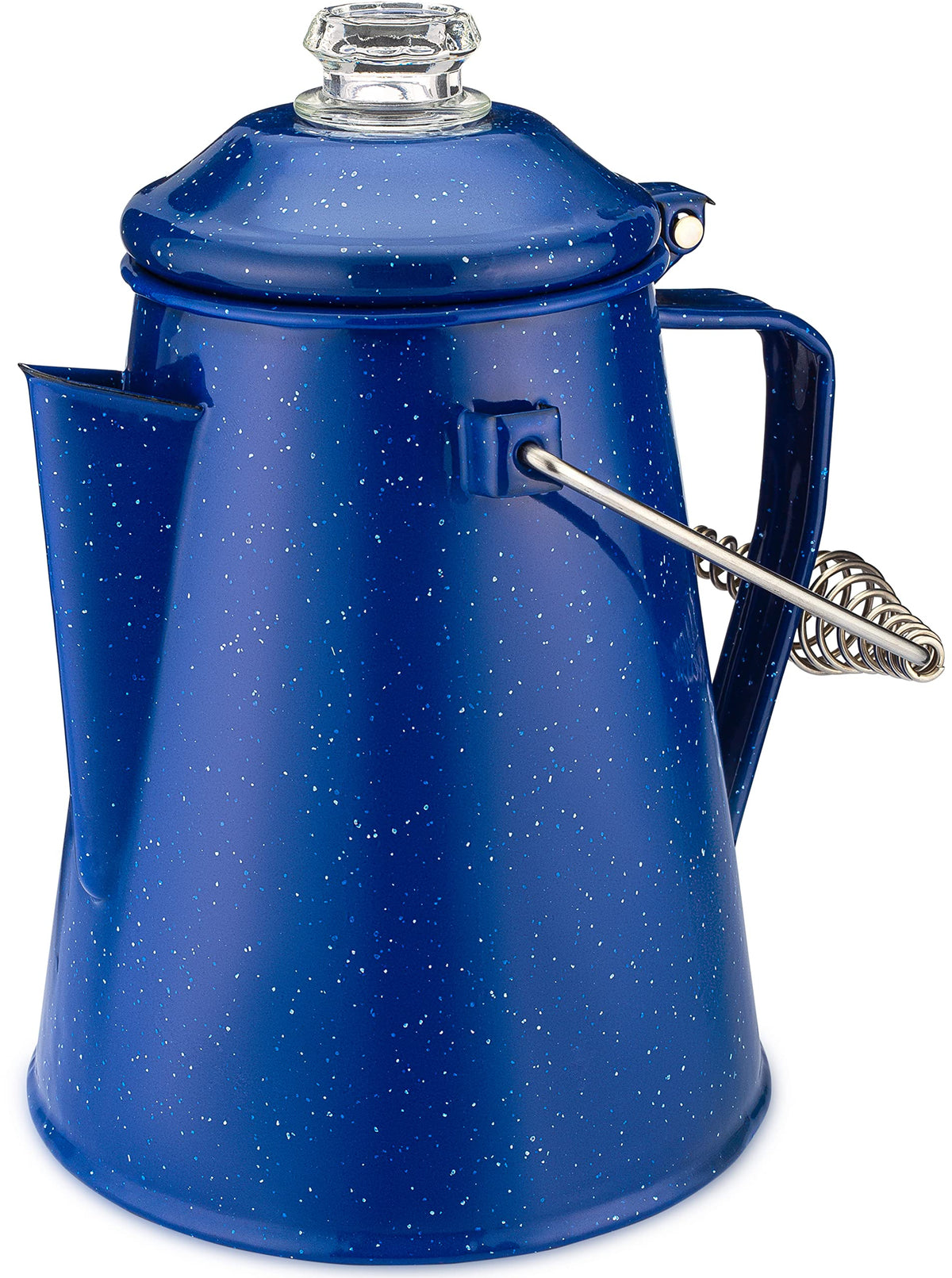 Blue Enamel 12 Cup Percolator Coffee Pot T454921
