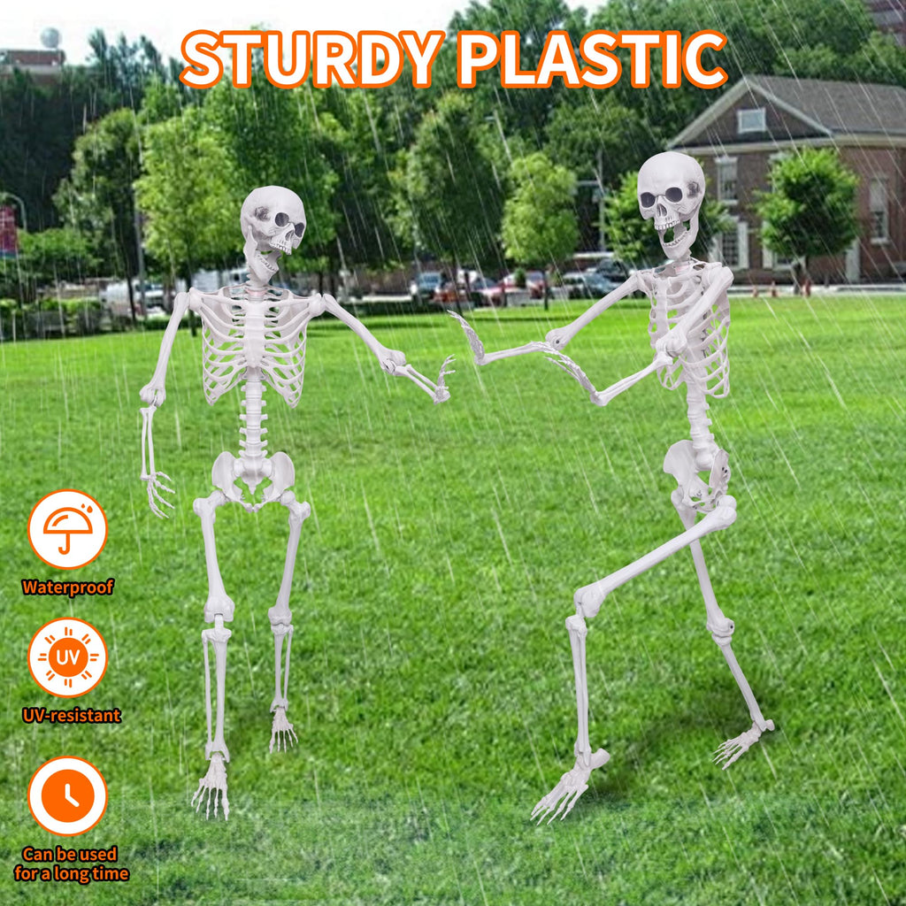 5.4Ft Posable Life Size Skeletons with Movable Joints T533613