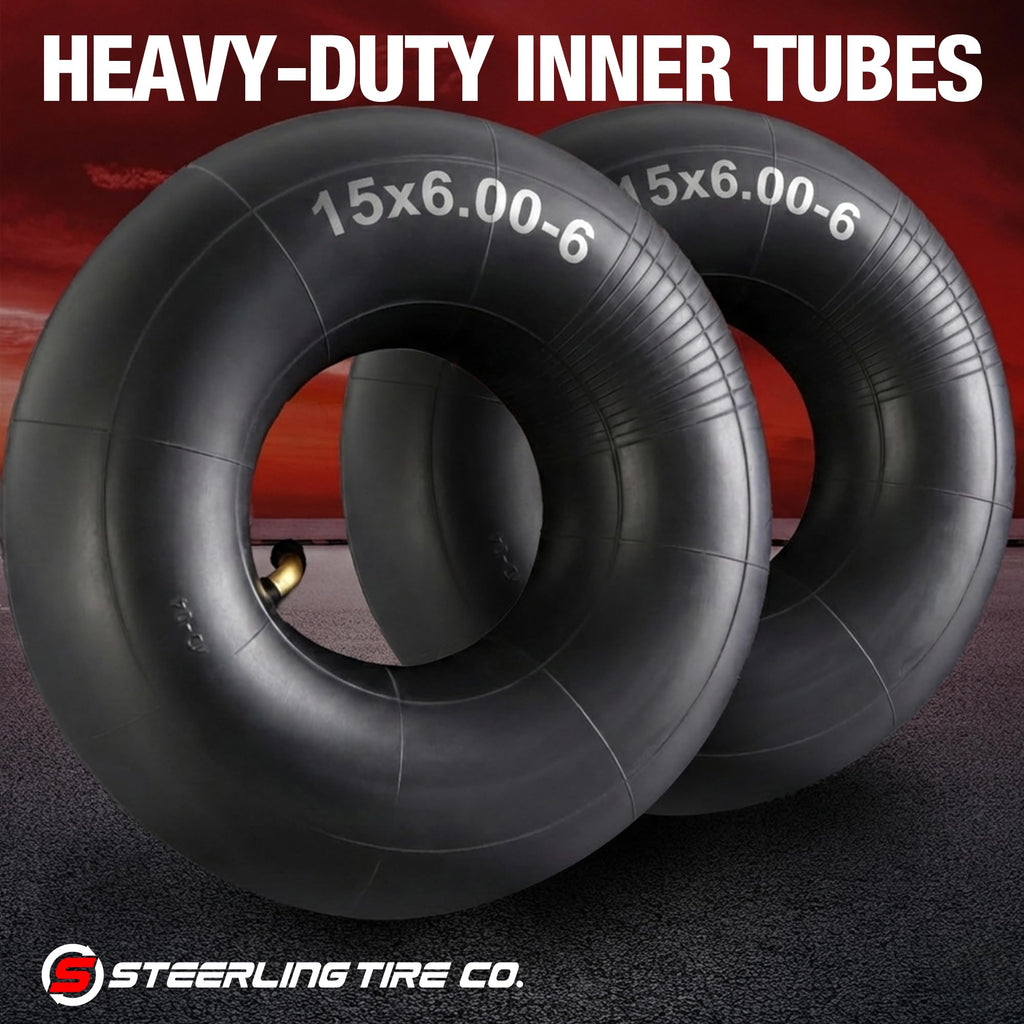 15x6.00-6" Inner Tubes, 2 Pack with TR-13 Straight Valve Stem J769