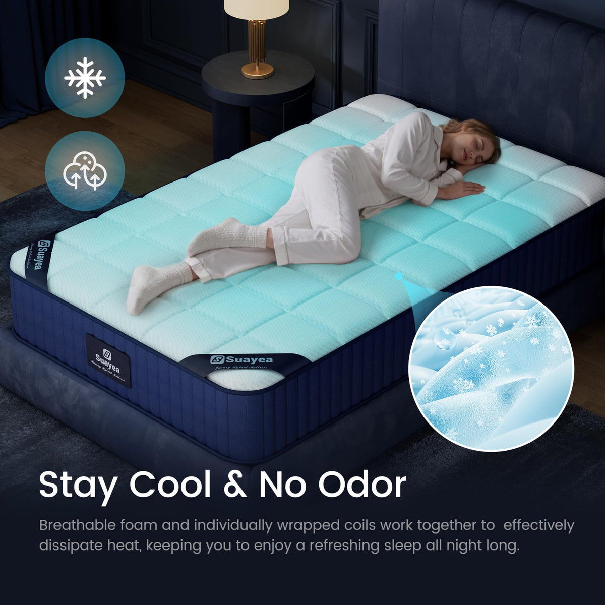 8 inch Hybrid Memory Foam Full Mattress L905