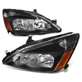 Black Housing Amber Corner Headlights Assembly W997