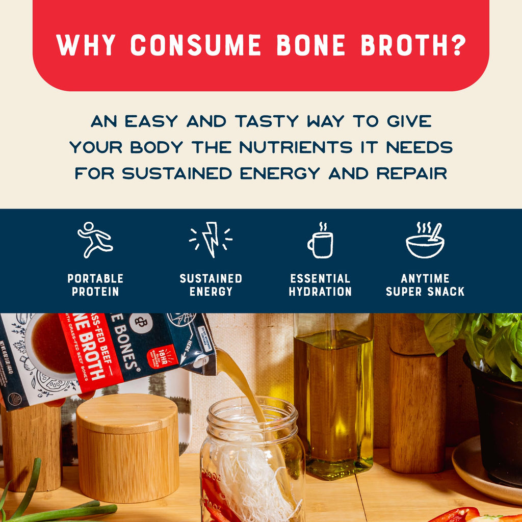 Grass-Fed Beef Bone Broth 16oz 8 Pack M34350