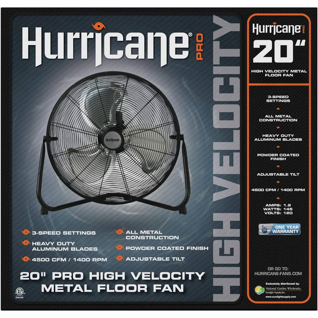 Black 20in 3 Speeds Floor Fan 2 Pack Q577