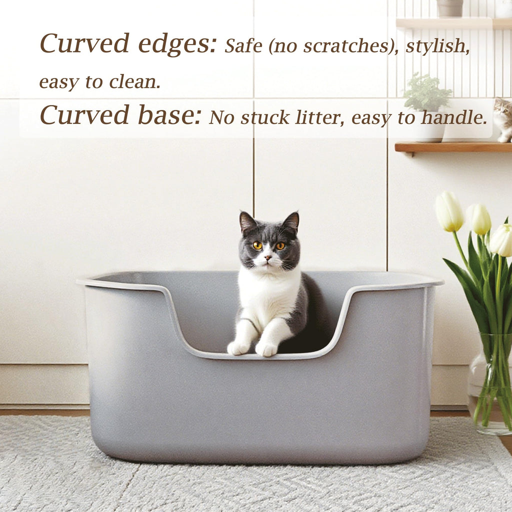 Large High Sides Cat Litter Box W8785