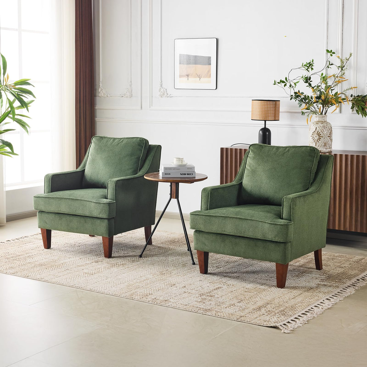 High Back Accent Chairs Set of 2 E359685