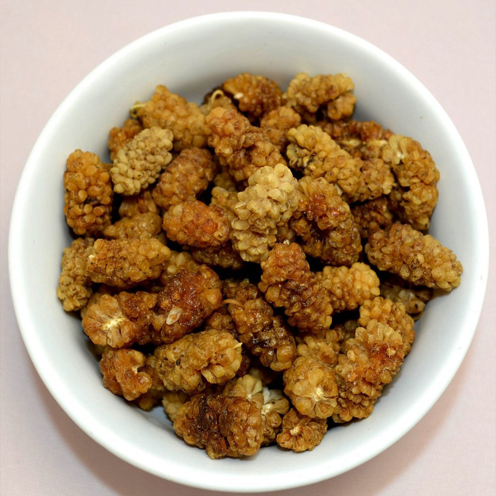 32oz Raw Organic White Sun Dried Mulberries V3929