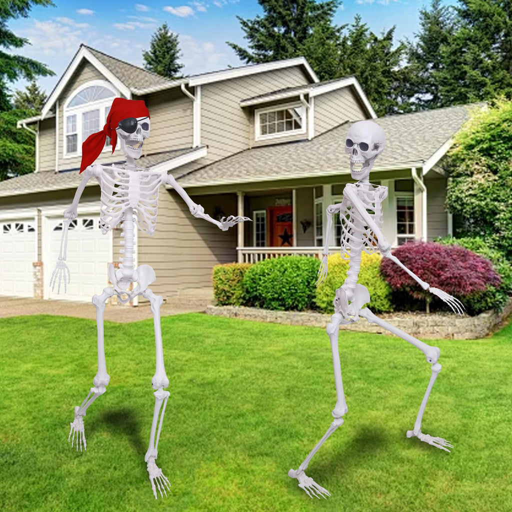 5.4Ft Posable Life Size Skeletons with Movable Joints T533613