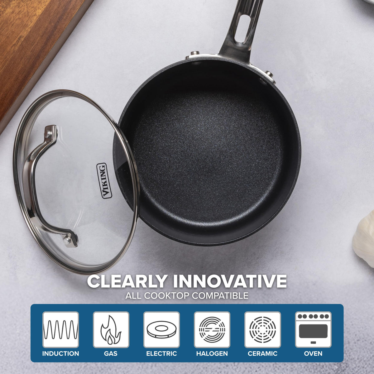 12 Piece Hard Anodized Ceramic Nonstick Cookware Set L811