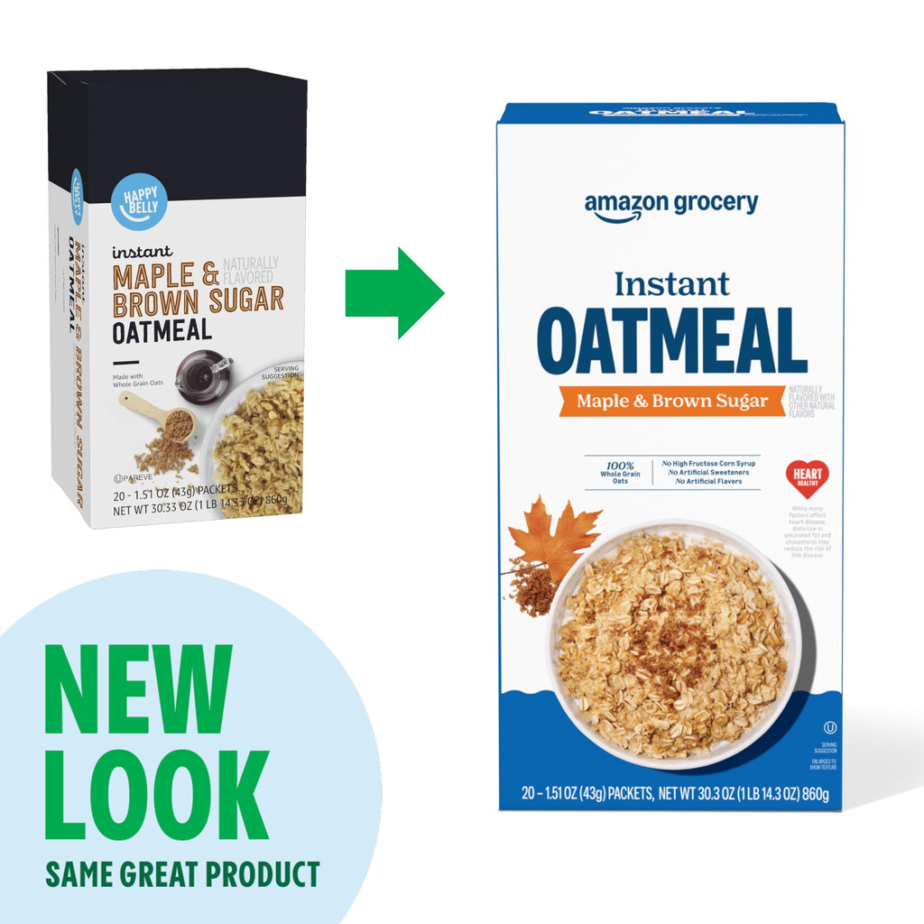 Maple & Brown Sugar Instant Oatmeal, 1.51 Oz, Pack of 40 T840