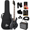 Black Electric Guitar with Amplifier Kit X715