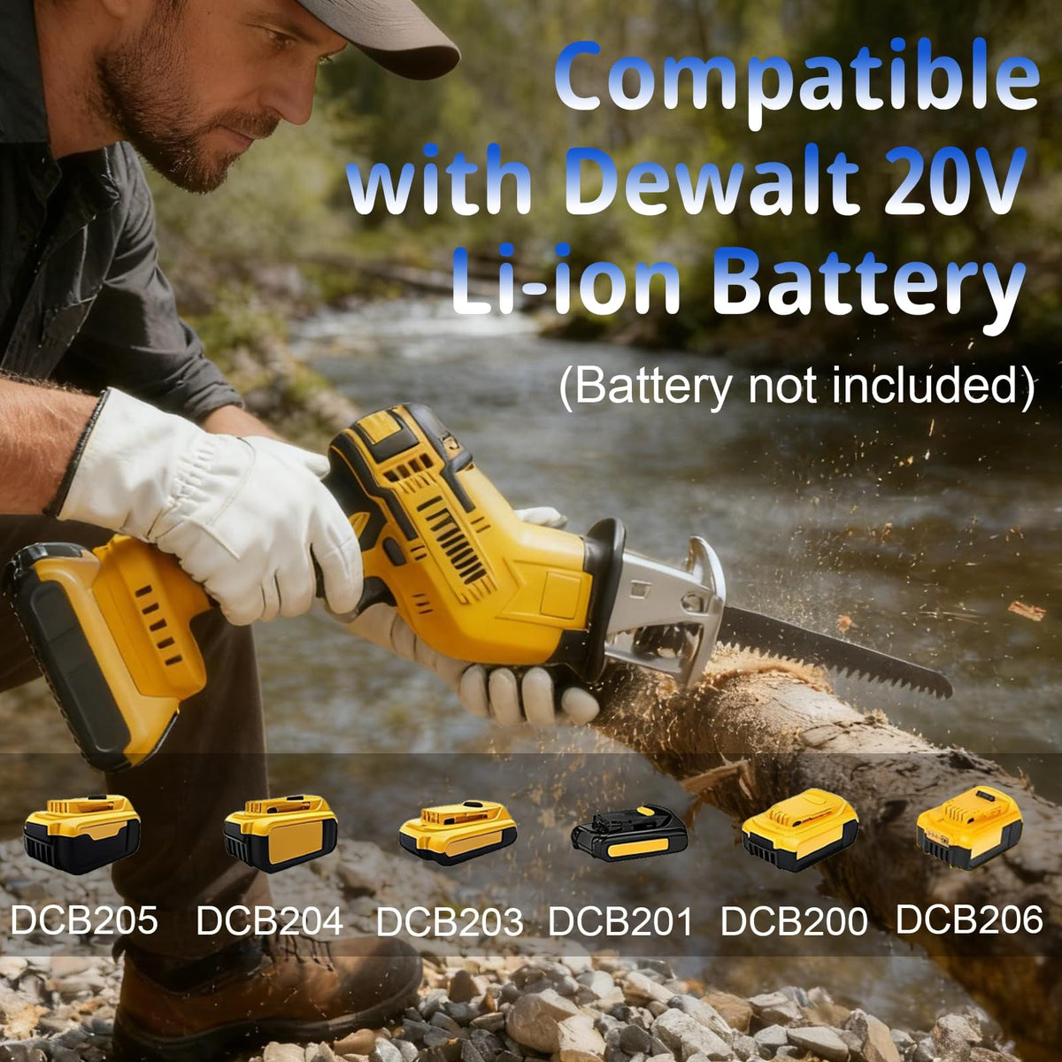 Cordless Reciprocating Saw with 4 Blades Kit W841