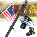 5ft Tangle-Free Stainless Steel Flag Pole Kit J19629