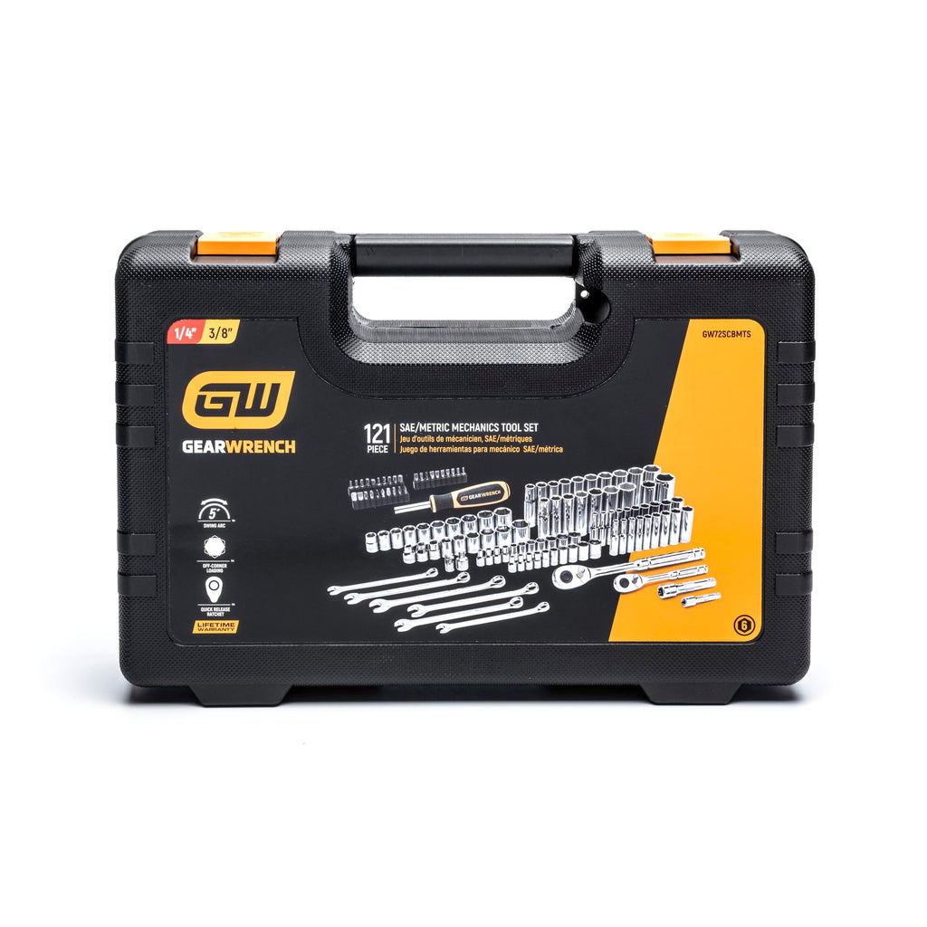 121 Piece SAE/Metric Mechanics Hand Tool Set I946730