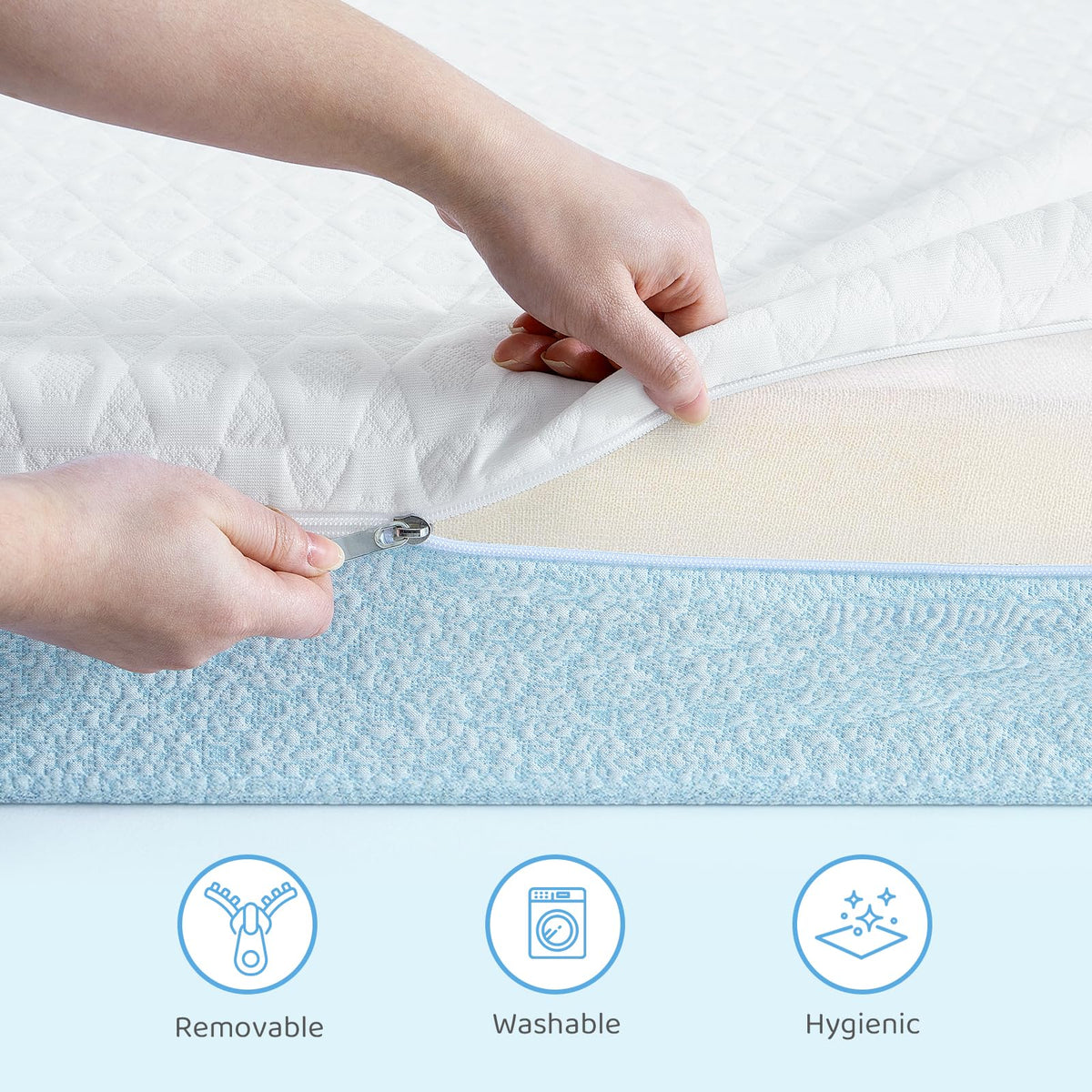 Dual-Sided Gel Memory Foam Crib Mattress F9219