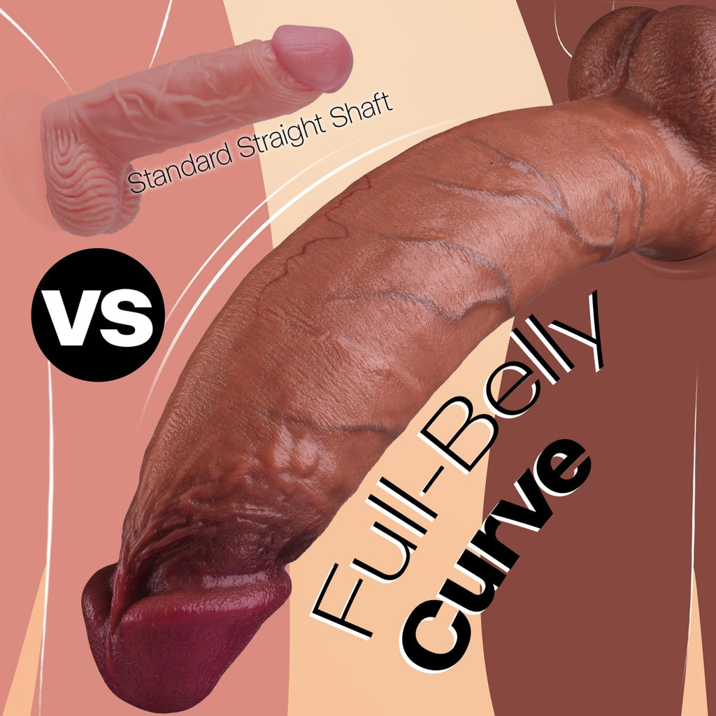 12 Inch Realistic Silicone Dildo D534