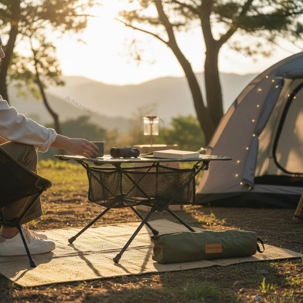 Ultralight Foldable Camping Table with Mesh T823102