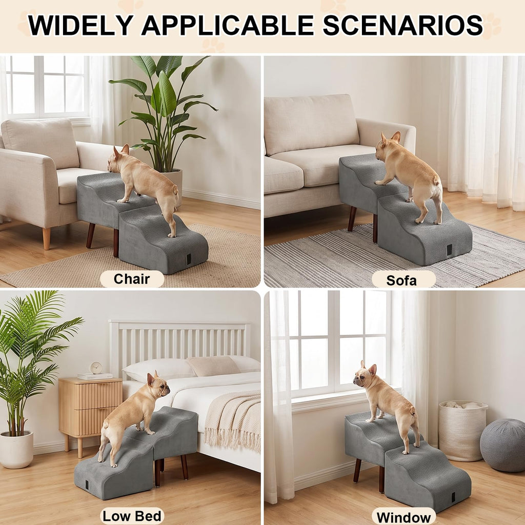 Foldable Pet Steps & Ottoman S840