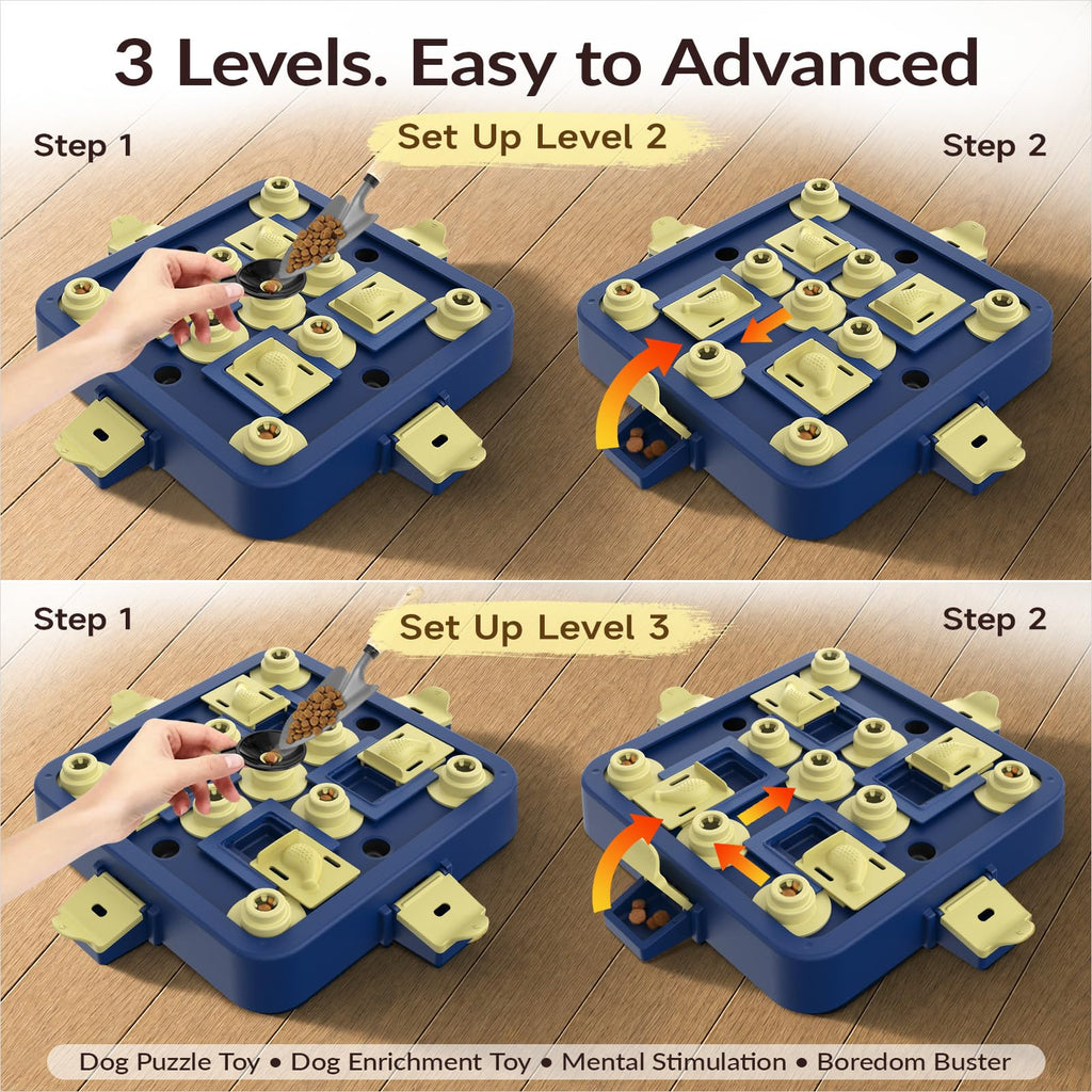 Dog Chess Puzzle Toy 3-Levels F9222