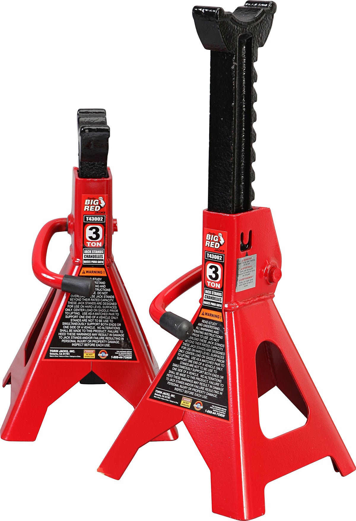 Heavy Duty Steel Jack Stands 3 Ton 1 Pair I784924