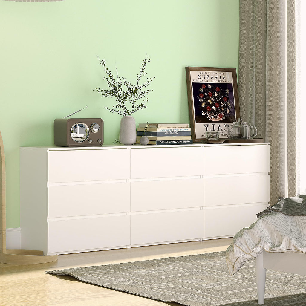 White 3 Drawer Wood Dresser T53120