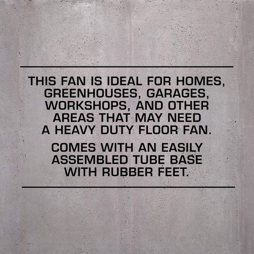 Black 20in 3 Speeds Floor Fan 2 Pack Q577