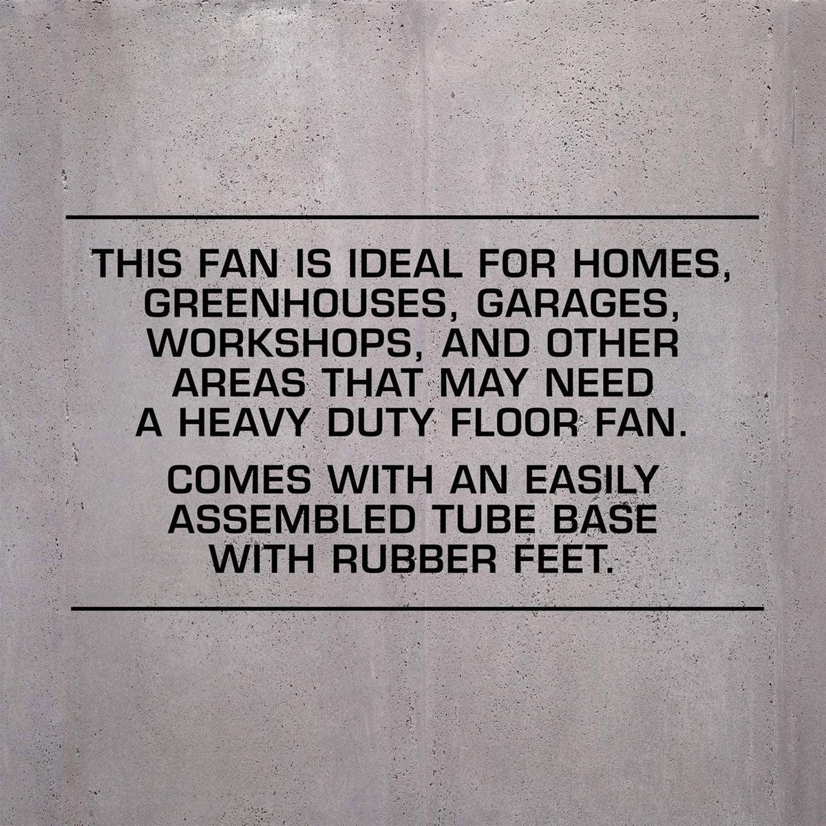 Black 20in 3 Speeds Floor Fan 2 Pack Q577