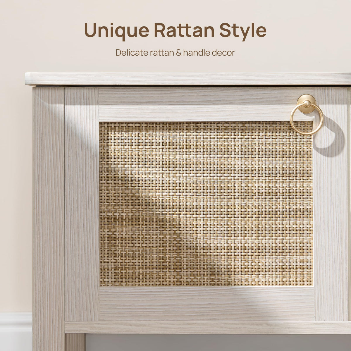Rattan Storage Bench with 2 Safety Hinges R819781