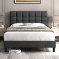 Full Size Upholstered Tufted Bed Frame with Headboard A8529