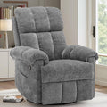 Grey Chenille Swivel Rocker Recliner Chair H455230
