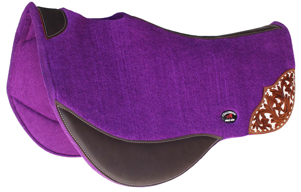 32" x 32" Western Contoured Wool Felt Saddle Pad I10949